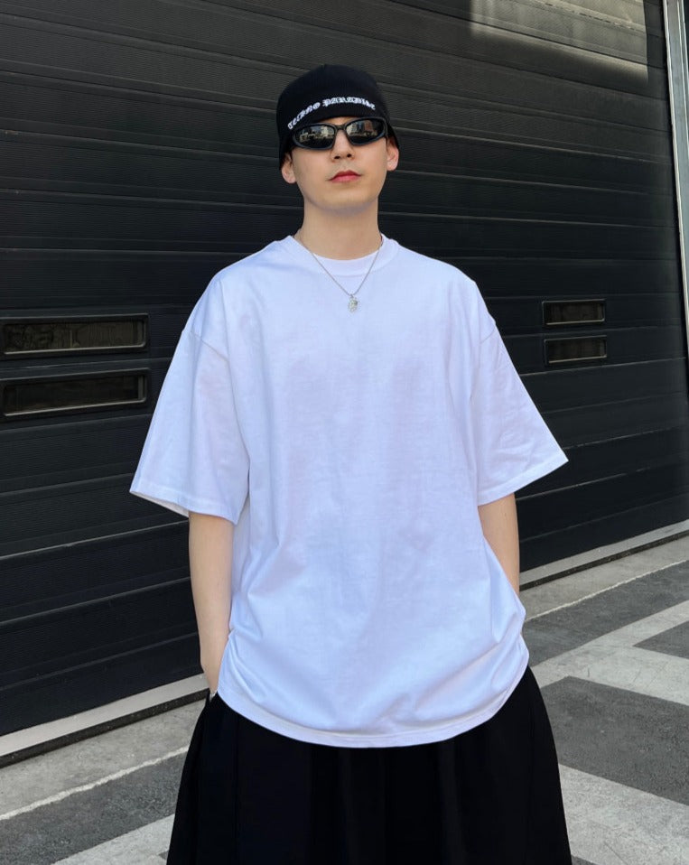 【KOOLOSET】Premium Solid Half Box Tee KOOLOSET (クロゼット) - プレミアムソリッド半袖ボックスT
