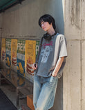 Linda cat flare denim pants