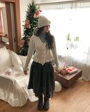 Vien Frill Knit Cardigan