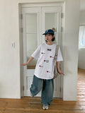 Malka Denim Banding Balloon Wide Pants