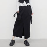 Biran cargo slit skirt