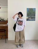 Alan Union Jack Print Over Short Sleeve Tee