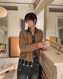 Crush Hair Round Crop Cardigan