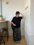 [unisex] Harsh Camo Cargo Wide Pants