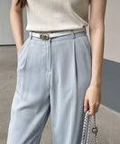 Flynn Summer Cool Pintuck Wide Slacks