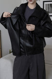 [ EEUN MADE] Biker clip leather jumper