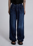 Blue Black Wide Denim