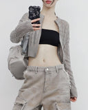 Uva see-through knit cardigan