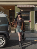 Mob Balloon suede jumper