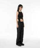 Diagonal Flare Pants