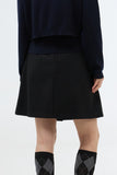 Ruten pleated wool mid-length skirt