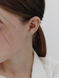 Precise Silver (W) One-Touch Earrings S