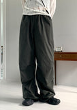 Socle Shirring Pleated Two-Way Jogger Pants