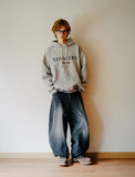 Deep Blue Balloon Denim Pants