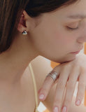 [Premium Plating] H Edition AB(M) Mass Wave Ring