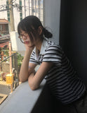 Nama Stripe PK Collar Short Sleeve T-Shirt