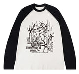 NOWHERE Vintage Raglan Long Sleeve T-Shirt