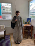 Key Dance Nylon Parachute Banding Cargo Wide Pants