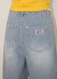 STRIPE BERMUDA DENIM