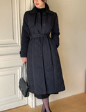 [Basic Fit] Dayk Collar Quilting Padding Coat (Belt Set)