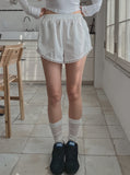 lace stitch shorts