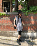 Denic Stripe Short Sleeve One Piece