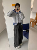 Yeoru Ribbon Straight Slacks XL 2XL Size