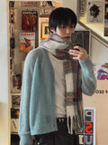 [LANARCH] Mohair Blend Crop Cardigan
