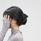 Grayish Ribbon Hair Clip