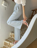 Splet Two Pin Tuck Wide Slacks