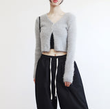 Chenia Two-Button Knit Cardigan