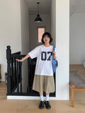 [unisex] Delme Track Line Nylon Banding Bermuda Pants
