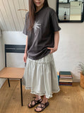 [unisex] Yuhika Star Patch Over Short Sleeve Tee