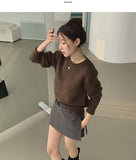 Round Neck Sibori Loose Fit Daily Knit