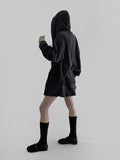 Bartz ribbed hooded shirt