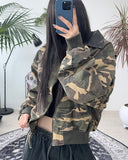 Ruffle bio work jacket