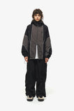 Piping Line Hooded Track Jacket