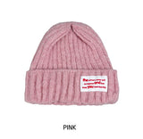 Annyu patch ribbed wool beanie