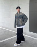 Worked denim jacket
