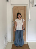 [unisex] Gyuden Nylon Banding Wide Pants