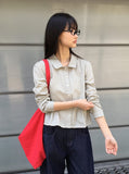 Kanahi Check Frill Long Sleeve Shirt