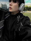 Dominic Black Windbreaker Jacket