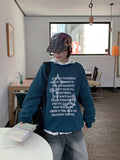 [unisex] Toyde Lettering Over Sweatshirt