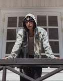 Tyrone Damage Hooded Denim Jacket