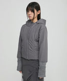 Hooded Asymmetrical Puffer Jacket