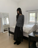 Norin Twisted Round Diagonal Long Sleeve T-Shirt