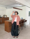 Kyukaton Summer Raw Denim Wide Pants