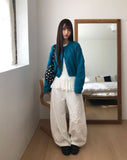 Kuren Flower Balloon Wide Long Pants