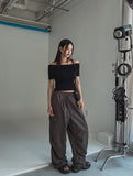 loopy pocket cargo nylon pants