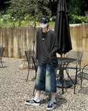 Tinted Half Bermuda Jeans